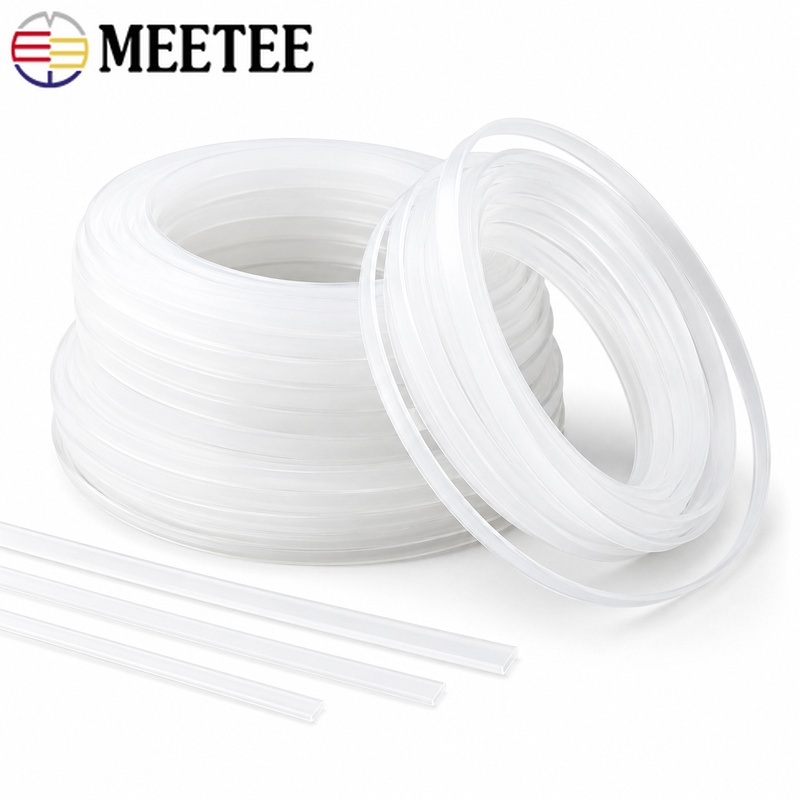 Textile Sewing Support - 20M 4-12mm Şeffaf PP Plastik Korse