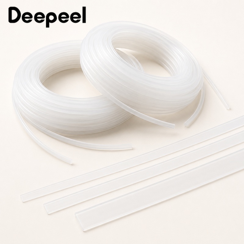 Textile Sewing Support - 10M 6-12mm Şeffaf Plastik Korse Balenleri,