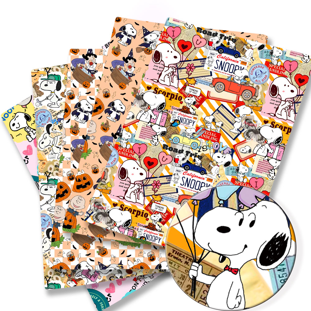 Sewing Textiles - TAKARA TOMY Snoopy kumaş140x50CM Karikatür Polyester