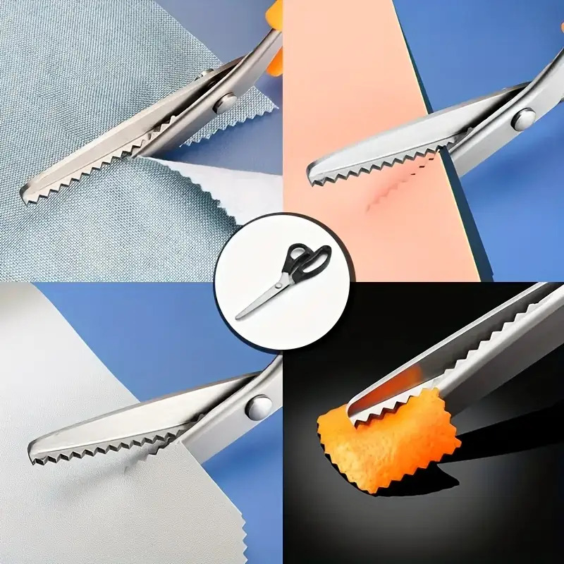 Pinking Shear Blade - Profesyonel Tırtıklı Kesme Makası, Ağır Hizmet
