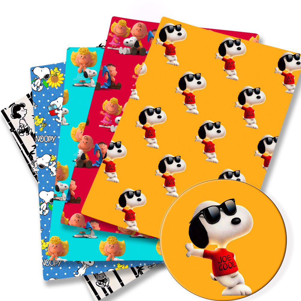 Sewing Textiles - TAKARA TOMY Snoopy kumaş140x50CM Karikatür Polyester