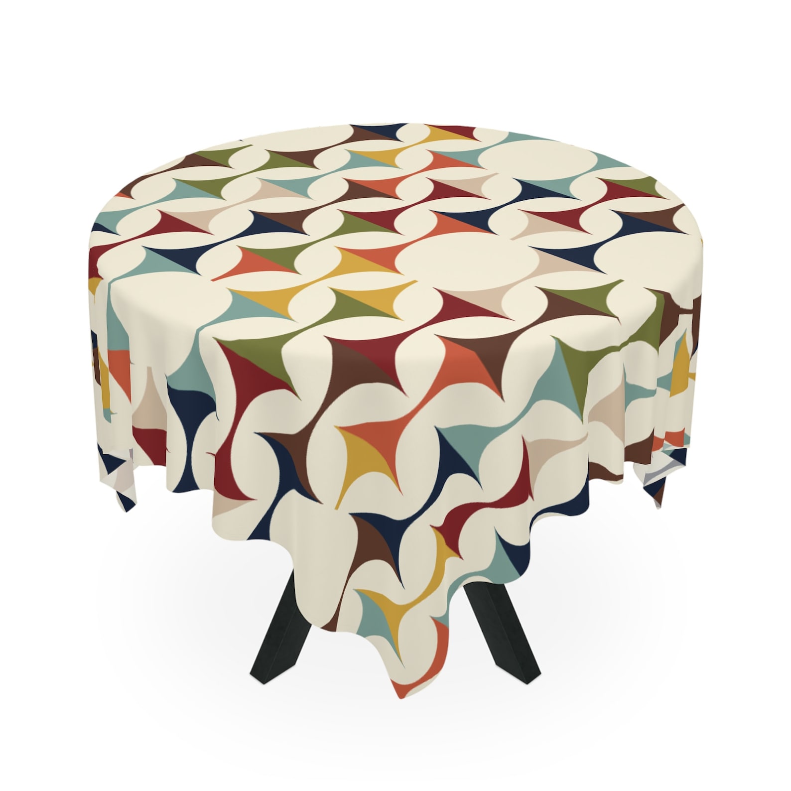 Century Textile & Sewing Supply Reviews - Orta Yüzyıl Modern Retro Geometrik Kare