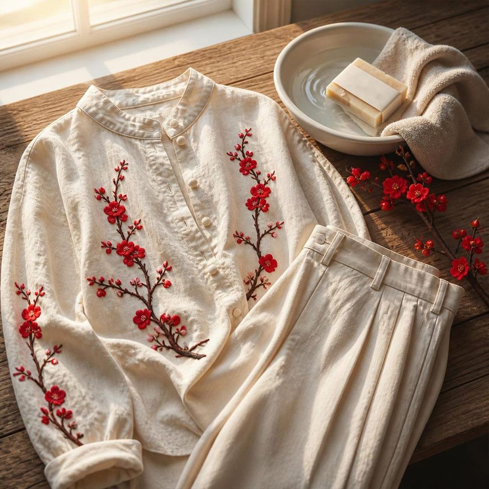 Sewing Textiles - Kendin Yap Kiraz Çiçeği Ütüyle Yapışan
