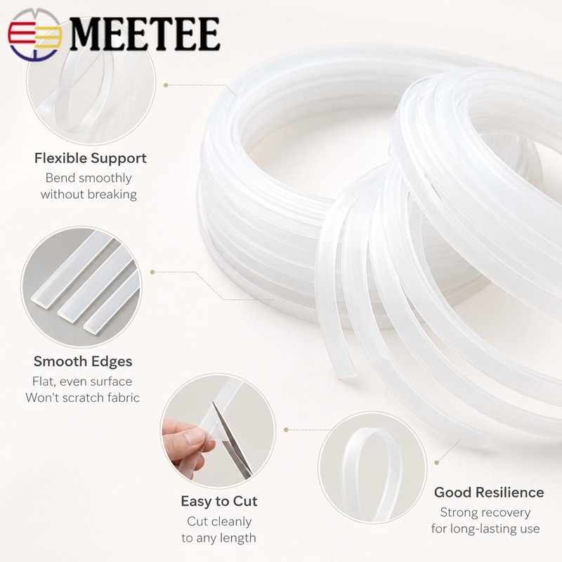 20M 4-12mm Şeffaf PP Plastik K - Textile Sewing Support incelemesi ve fiyatı