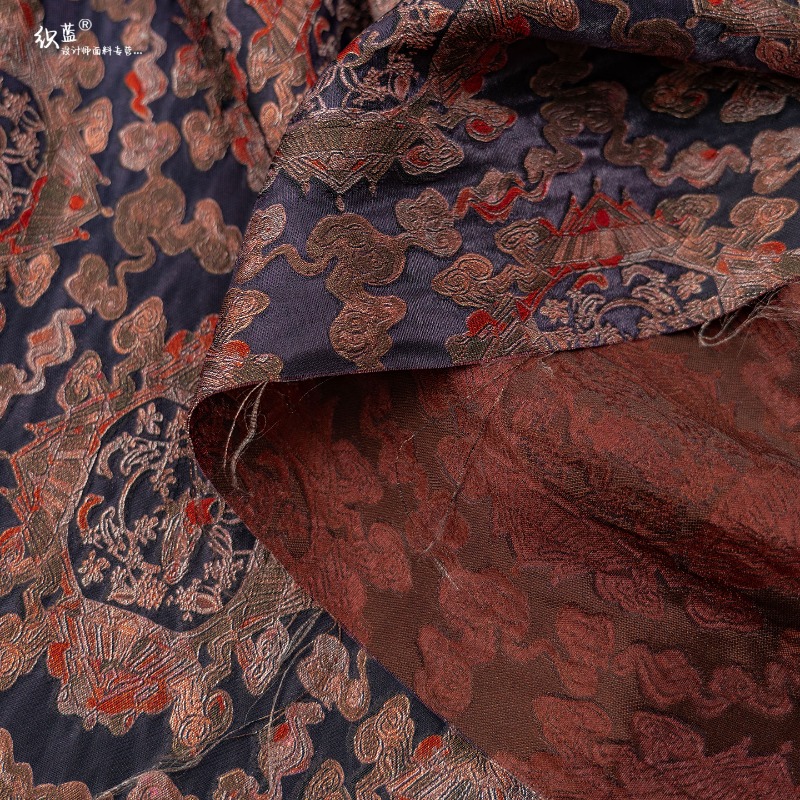 Mor Kırmızı Rayon Çiçek Jakarl - Sewing Fabric incelemesi ve fiyatı