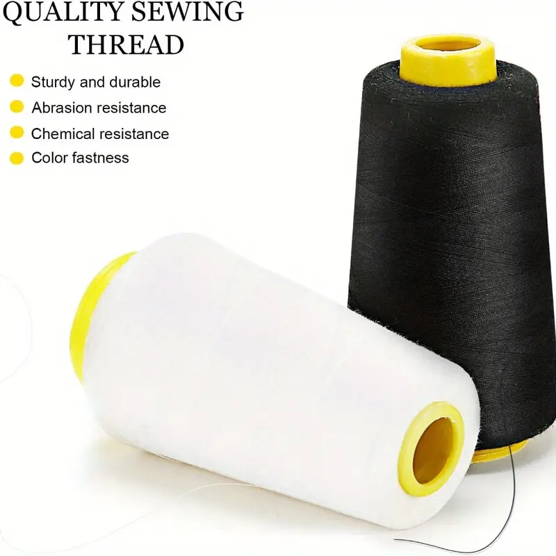 3 Siyah + 3 Beyaz Overlok İpli - Serger Thread Cone incelemesi ve fiyatı