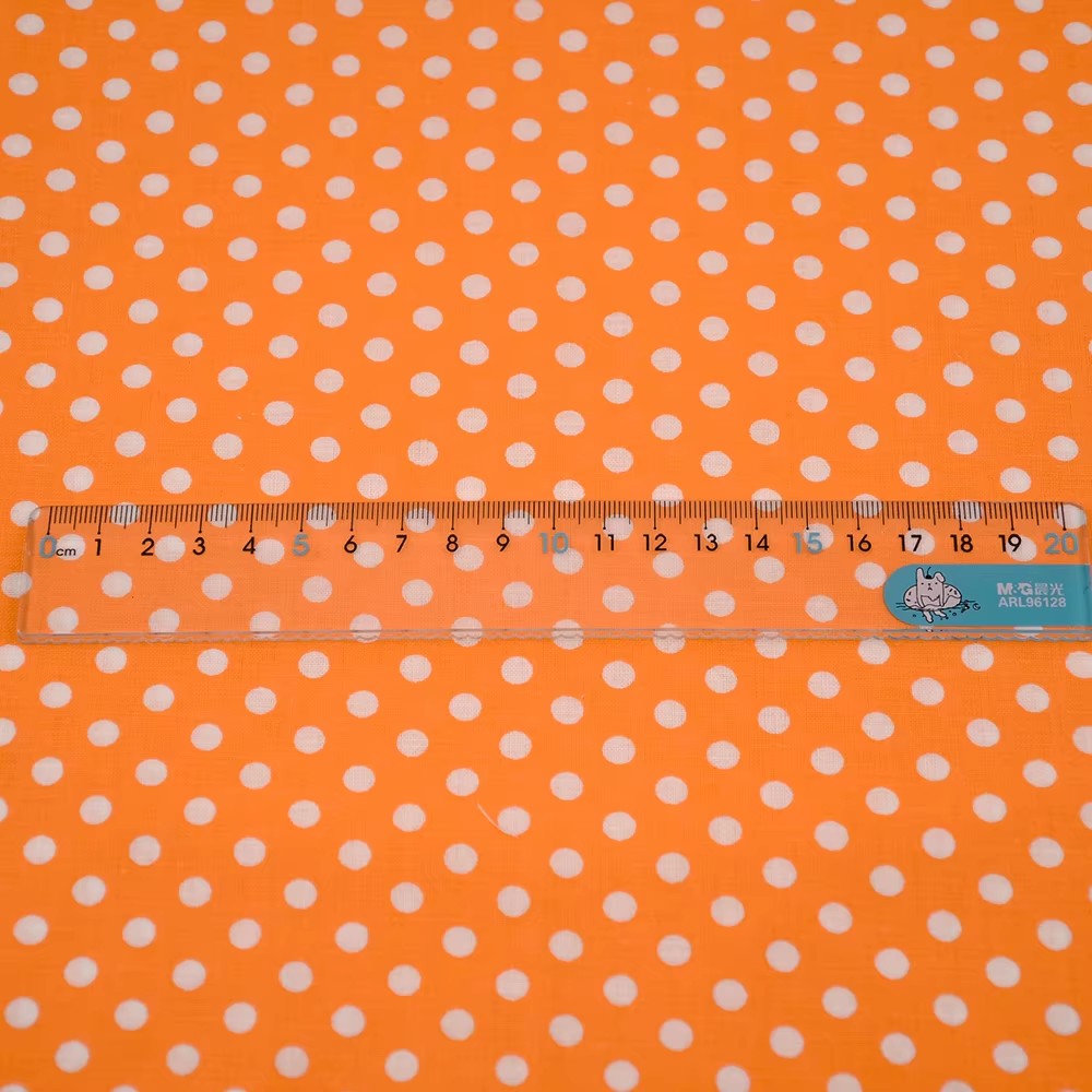 50X150CM beyaz turuncu Polka D - Sewing Textiles incelemesi ve fiyatı