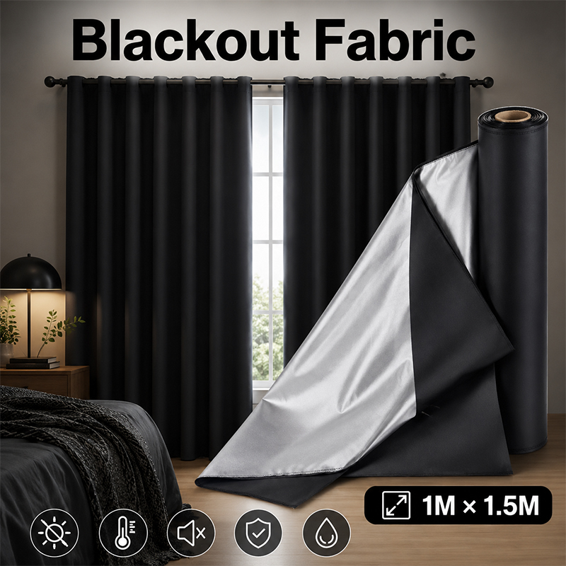 1 m Siyah Gümüş Kaplamalı Kara - Sewing Fabric incelemesi ve fiyatı