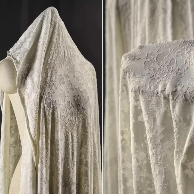 Kayısı Örgü Kumaş Çiçek Doku E - Vintage Sewing Textile incelemesi ve fiyatı