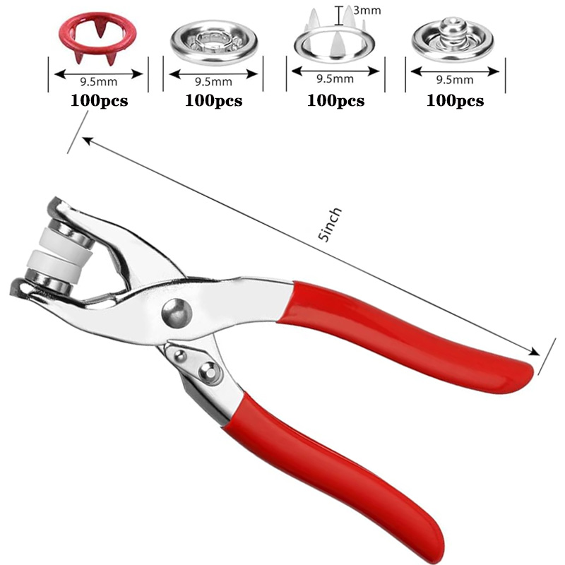 100 takım çıtçıtlı pense otoma - Snap Button Plier incelemesi ve fiyatı