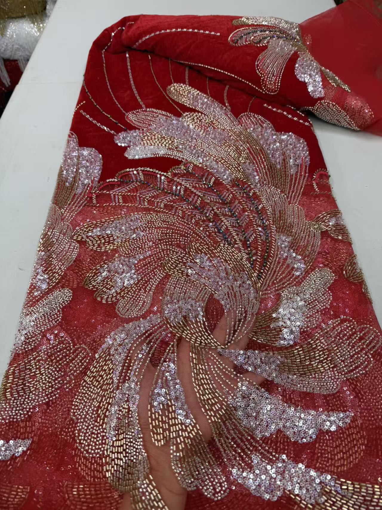 2026 Afrika Fransız Pul Payetl - Sewing Velvet Fabric incelemesi ve fiyatı