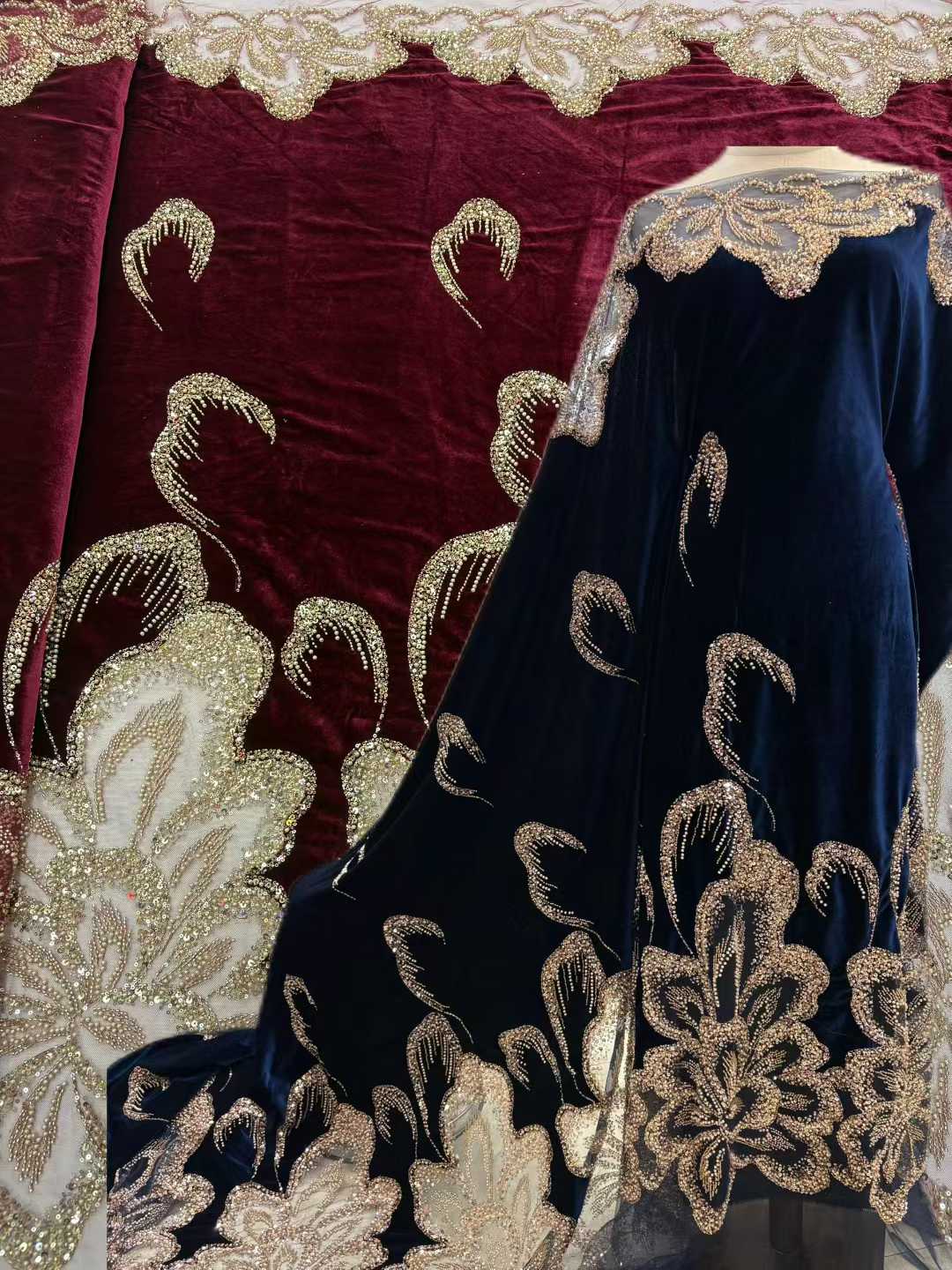 Afrika Kadife Boncuklu Ağır Da - Sewing Velvet Fabric incelemesi ve fiyatı