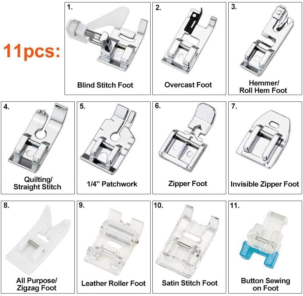 11 Parça Baskı Ayağı Seti - Br - Textile Sewing Machine incelemesi ve fiyatı
